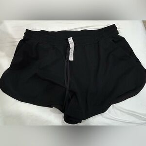 VGUC Lululemon Black Athletic Shorts Lightweight Drawstring Women’s XL